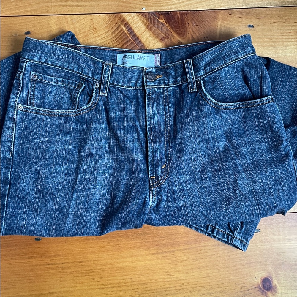 Levi's Men's 505 Regular Mid Rise Regular Fit Straight Leg Jeans - Size 34x30 - Picture 10 of 10